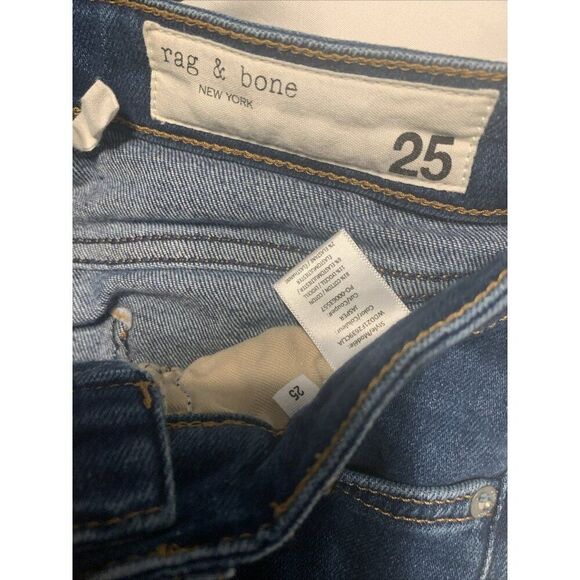 rag bone wdd21f2639clja Nine Jasper High Rise Skinny Jeans Denim 25 - Picture 4 of 5